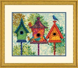 Colorful Birdhouses/Красочные домики для птиц 71-20088 DIMENSIONS