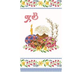 Великодній рушник ТР257пн3360i Барвиста Вишиванка - Салон Рукоділля