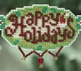 Happy Holidays//Щасливих Свят MH180302 Mill Hill вишивка хрестиком | Набір | Купити - Салон рукоділля Давайте створимо шедевр разом!