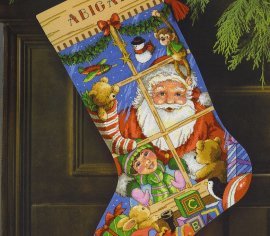 Santa's Toys Stocking 08818 DIMENSIONS