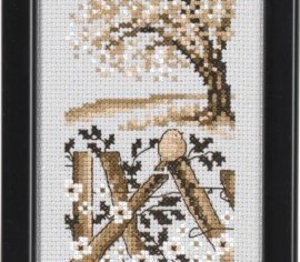 Птица под деревом Bird under tree 13-8378 Permin
