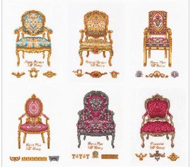 Six Chairs / Шість стільців T3068A Thea Gouverneur - Салон рукоділля