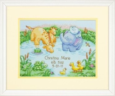 Little Pond Birth Record 70-73697 DIMENSIONS - Набір для вишивання хрестиком | Салон рукоділля