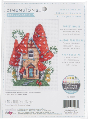 Forest House (Лісовий будинок) 70-65227 DIMENSIONS - Набір для вишивання хрестиком | Салон рукоділля