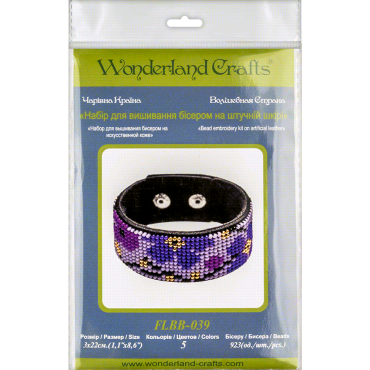 Браслет FLBB-039 Wonderland Crafts вишивка бісером | Набір - Салон рукоділля