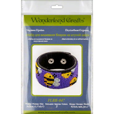 Браслет FLBB-047 Wonderland Crafts вишивка бісером | Набір - Салон рукоділля