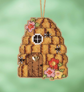 Bee Hive House//Бджолиний вулик MH162214 Mill Hill вишивка хрестиком | Набір | Купити - Салон рукоділля Давайте створимо шедевр разом!