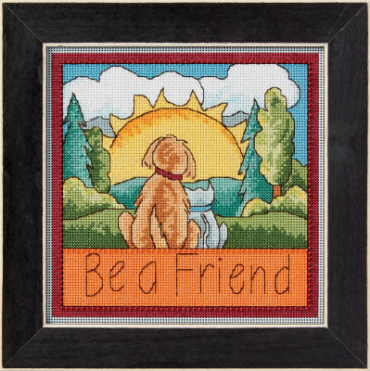 Be a Friend Будь другом ST152313 Mill Hill вишивка хрестиком | Набір | Купити - Салон рукоділля Давайте створимо шедевр разом!