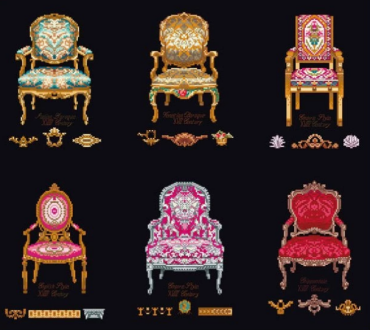 Six Chairs / Шість стільців T3068.05 Thea Gouverneur - Салон рукоділля