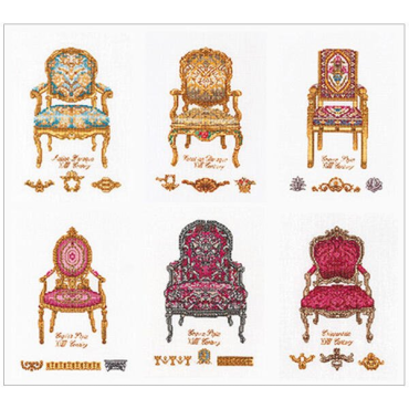 Six Chairs / Шість стільців T3068A Thea Gouverneur - Салон рукоділля