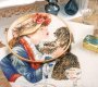 Girl & Dog PN-0168607 LanArte вышивка крестом