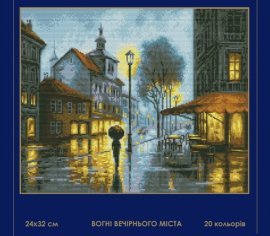 Вогні вечірнього міста 039 SM-N СВІТ МОЖЛИВОСТЕЙ вишивка хрестиком | Набір | Купити - Салон рукоділля