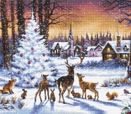 Christmas Wood LETI 947 Luca-S вышивка крестом | Набор | Купить - Салон рукоделия — Давайте создадим шедевр вместе!