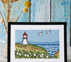 Маяк The lighthouse 13-4412 Permin - Набір для вишивання хрестиком | Салон рукоділля