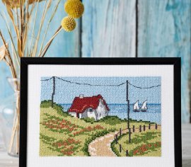 Будинок біля води The house by the water 13-4413 Permin - Набір для вишивання хрестиком | Салон рукоділля