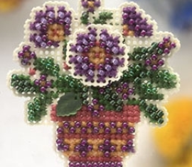 Primrose Pot//Горшок примулы MHSB85 Mill Hill вышивка крестом  | Набор | Купить - Салон рукоделия — Давайте создадим шедевр вместе!