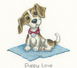 Щенячья любовь//Puppy Love HC1078 Heritage Crafts - Салон рукоделия 