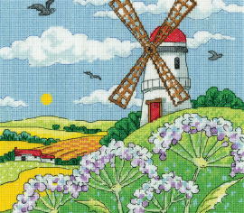 Пейзаж с мельницой//Windmill Landscape H1579 Heritage Crafts - Салон рукоделия 