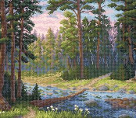 Лесная речка МС-003 BrilliArt МП Студия - Салон рукоделия