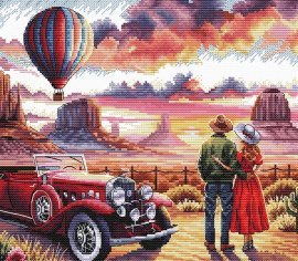 A Romantic Trip P142 AVA - Набір для вишивання хрестиком - купити в Україні | Салон рукоділля