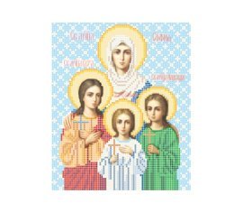 Свята мучениця Віра, Надія, Любов та мати їх Софія T3-18 ПОВІТРУЛЯ схема для вишивки - Салон рукоділля