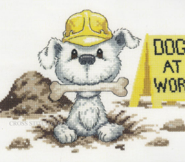Собака на роботе//Dog at Work HC1092 Heritage Crafts - Салон рукоделия 