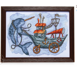 Narwhal F2007 Fruzelok cross stitch | Set - Handicraft salon