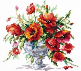 Красные маки 40-60 Чудесная игла 