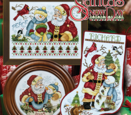 Буклет Stoney Creek Books «Santa's Snow Day» BK552 – схеми для вишивки хрестиком | Салон рукоділля