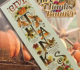 Буклет Stoney Creek Books «Give Thanks Banne» BK553 – схеми для вишивки хрестиком | Салон рукоділля