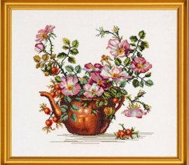 Teapot with roses 12-278 Eva Rosenstand