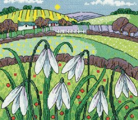 Краєвид з підсніжниками \ Snowdrop Landscape H1615 Heritage Crafts