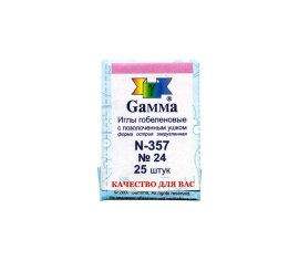 Иглы для шитья ручные "Gamma" гобеленовые №24 25 шт