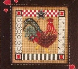 Folk Art Rooster//Фолк півень MHCB104 Mill Hill вишивка хрестиком | Набір | Купити - Салон рукоділля Давайте створимо шедевр разом!