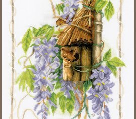 WREN BETWEEN WISTERIA PN-0021208 LanArte