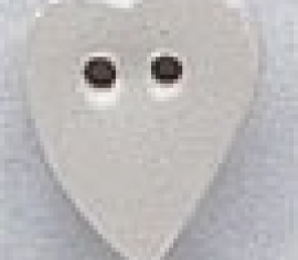 Гудзик Mill Hill Button 86258 Medium White Folk Heart – декоративна фурнітура | Салон рукоділля