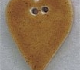 Гудзик Mill Hill Button 86286 Large Speckled Gold Folk Heart – декоративна фурнітура | Салон рукоділля