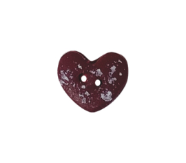 Купити Button - Speckled Heart, Small SB001DRDS(BD) Stoney Creek Buttons для рукоділля | Салон рукоділля