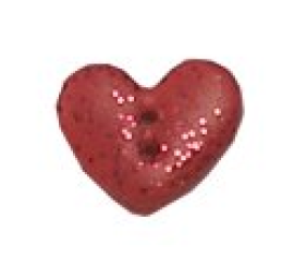 Купити Button - Metallic Red Heart (Small)  BSB102 Stoney Creek Buttons для рукоділля | Салон рукоділля