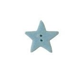 Button (ґудзик) - Pale Blue Glitter Star, Small SB062PBS 