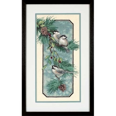 Chickadees on a Branch 03199 DIMENSIONS