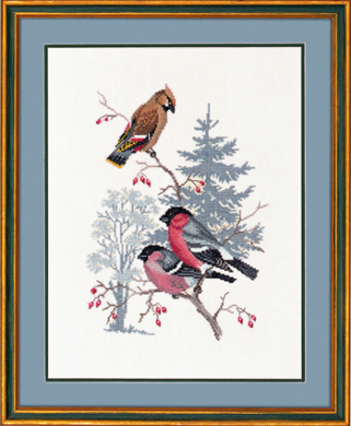 Bullfinch & waxwing 12-731 Eva Rosenstand
