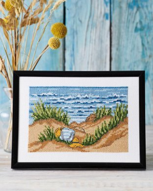 Пляжна сумка Beach bag 13-4410  Permin - Набір для вишивання хрестиком | Салон рукоділля