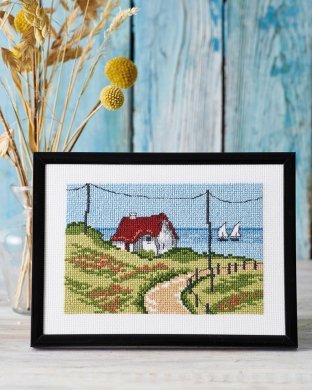 Будинок біля води The house by the water 13-4413 Permin - Набір для вишивання хрестиком | Салон рукоділля
