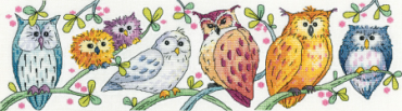 Совы на параді//Owls on Parade H1575 Heritage Crafts - Салон рукоделия 