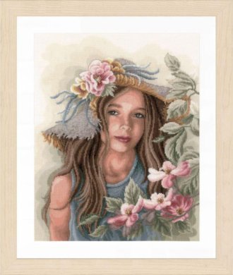 Little girl with hat PN-0169325 LanArte