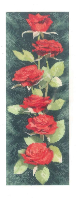 Красные розы//Red Roses Panel HC893 Heritage Crafts - Салон рукоделия 