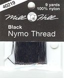 Nymo нитка Черная 8м 100% Nylon 40219 Mill Hill