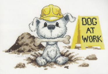 Собака на роботе//Dog at Work HC1092 Heritage Crafts - Салон рукоделия 