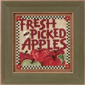 Picked Apples//Зібрані яблука MH143202 Mill Hill вишивка хрестиком | Набір | Купити - Салон рукоділля Давайте створимо шедевр разом!